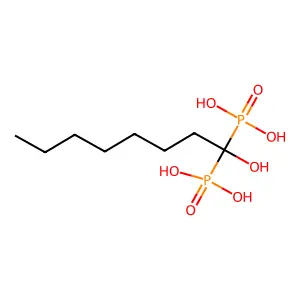 1-羟基辛烷-1,1-二膦酸 structure