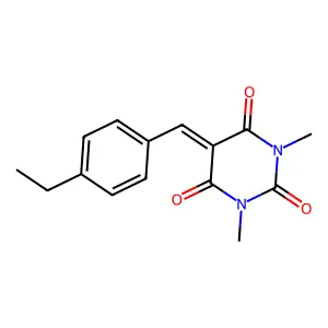 5-[(4-Ethylphenyl)methylidene]-1,3-dimethyl-1,3-diazinane-2,4,6-trione structure