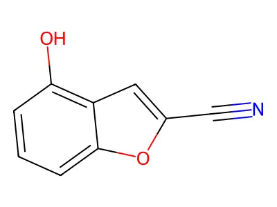 4-羟基苯并呋喃-2-甲腈 structure