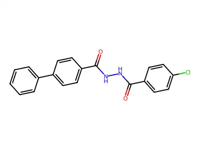 N'-(4-chlorobenzoyl)-4-biphenylcarbohydrazide structure