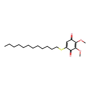 5-(Dodecylsulfanyl)-2,3-dimethoxycyclohexa-2,5-diene-1,4-dione structure