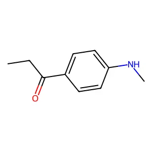Propiophenone, 4'-(N-methylamino)- structure