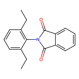 2-(2,6-diethylphenyl)-1H-isoindole-1,3(2H)-dione structure