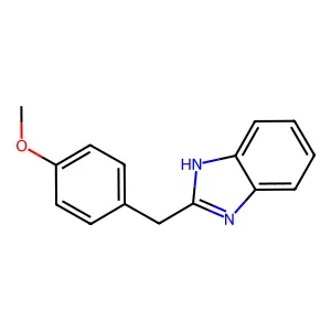 2-(4-methoxybenzyl)-1H-benzimidazole structure
