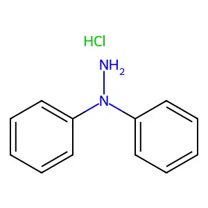 Hydrazine, 1,1-diphenyl-, hydrochloride (1:1) structure
