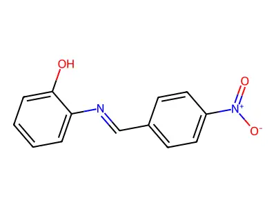2-[(4-Nitrophenyl)methylideneamino]phenol structure