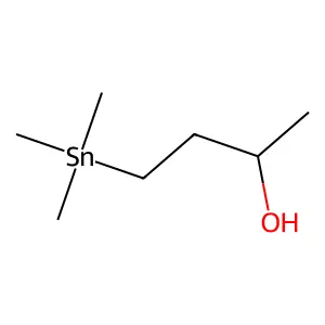 2-Butanol, 4-(trimethylstannyl)- structure