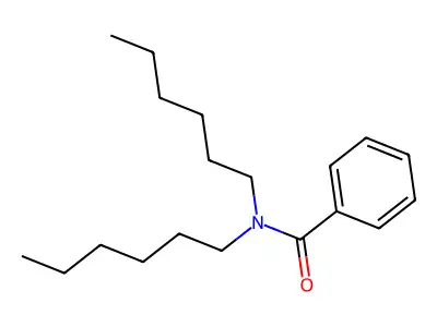 N,N-dihexylbenzamide structure