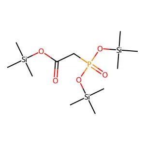 Acetic acid, [bis[(trimethylsilyl)oxy]phosphinyl]-, trimethylsilyl ester structure