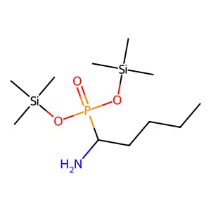 Phosphonic acid, (1-aminopentyl)-, bis(trimethylsilyl) ester structure