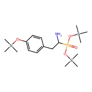 [1-amino-2-[4-[oxy]phenyl]ethyl]phosphonicacidbis ester structure