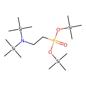 Phosphonic acid, [2-[bis(trimethylsilyl)amino]ethyl]-, bis(trimethylsilyl) ester structure