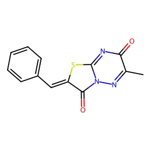 2-Benzylidene-6-methyl-[1,3]thiazolo[3,2-b][1,2,4]triazine-3,7-dione structure