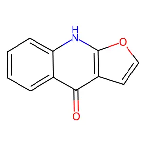 Furo(2,3-b)quinolin-4(9H)-one structure