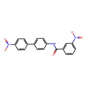 3-nitro-N-[4-(4-nitrophenyl)phenyl]benzamide structure