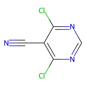 4,6-Dichloropyrimidine-5-carbonitrile structure