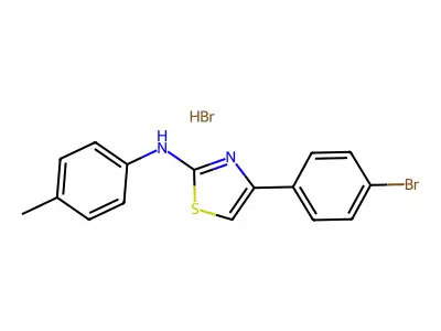 4-(4-bromophenyl)-N-(4-methylphenyl)-1,3-thiazol-2-amine Hydrobromide structure