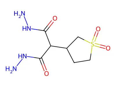 2-(1,1-Dioxidotetrahydro-3-thienyl)malonohydrazide structure