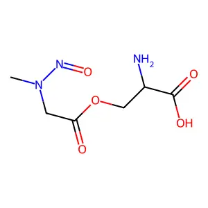 O-(N-Nitrososarcosyl)-L-serine structure