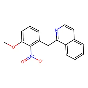 1-(3-Methoxy-2-nitrobenzyl)isoquinoline structure