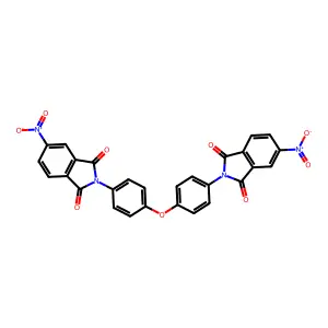 1H-Isoindole-1,3(2H)-dione, 2,2'-(oxydi-4,1-phenylene)bis[5-nitro- structure