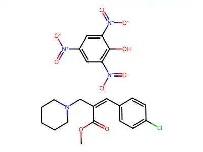 methyl (Z)-3-(4-chlorophenyl)-2-(piperidin-1-ylmethyl)prop-2 structure