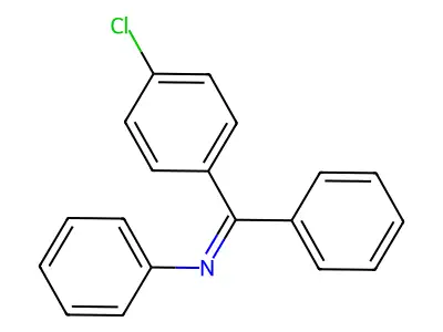 Benzenamine, N-[(4-chlorophenyl)phenylmethylene]- structure