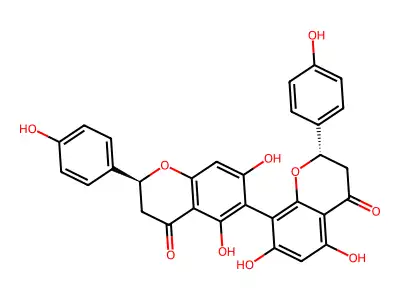 Rhusflavanone structure