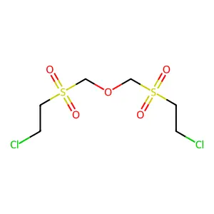 双(2-氯乙基磺酰甲基)醚 structure