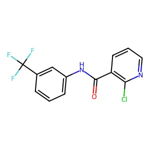 2-chloro-N-(3-(trifluoromethyl)phenyl)nicotinamide structure
