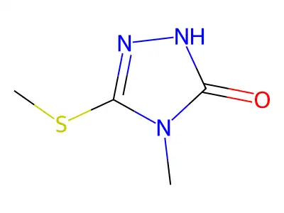 3H-1,2,4-Triazol-3-one, 2,4-dihydro-4-methyl-5-(methylthio)- structure