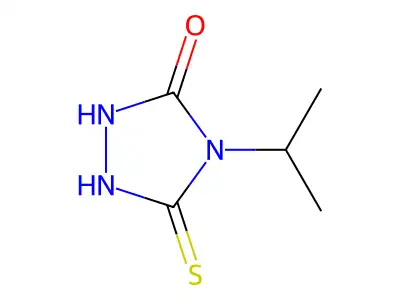 4-isopropyl-5-mercapto-4H-1,2,4-triazol-3-ol structure