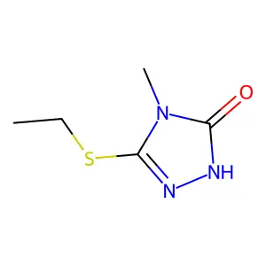 3-ethylsulfanyl-4-methyl-1H-1,2,4-triazol-5-one structure