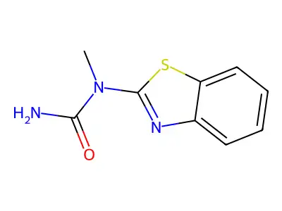 Urea, N-2-benzothiazolyl-N-methyl- structure