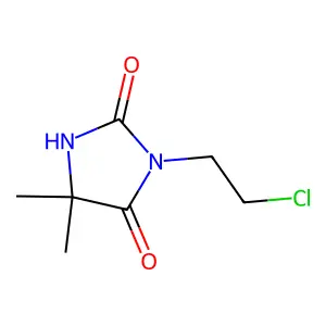 3-(2-Chloroethyl)-5,5-dimethylimidazolidine-2,4-dione structure