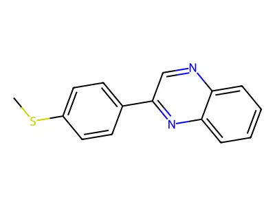 Quinoxaline, 2-(4-(methylthio)phenyl)- structure