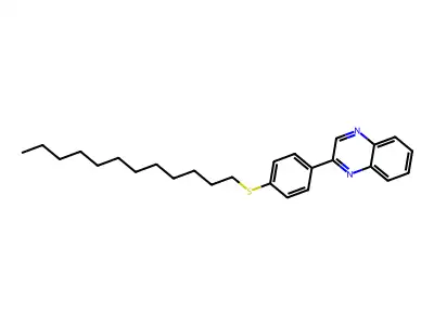 Quinoxaline, 2-(4-(dodecylthio)phenyl)- structure
