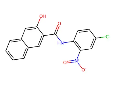 N-(4-chloro-2-nitrophenyl)-3-hydroxynaphthalene-2-carboxamide structure