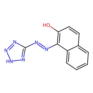 1-(1H-1,2,3,4-tetraazol-5-yldiazenyl)naphthalen-2-ol structure