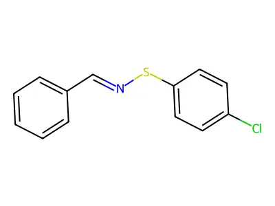 Benzenesulfenamide,4-chloro-N-(phenylmethylene)- structure