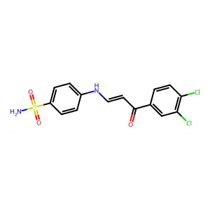 4-{[3-(3,4-Dichlorophenyl)-3-oxo-1-propen-1-yl]amino}benzenesulfonamide structure