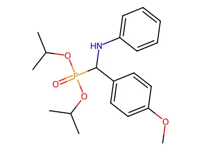 Dipropan-2-yl [anilino(4-methoxyphenyl)methyl]phosphonate structure