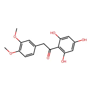 2-(3,4-Dimethoxyphenyl)-1-(2,4,6-trihydroxyphenyl)ethanone structure