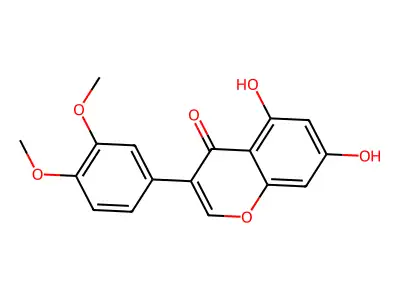 5,7-Dihydroxy-3',4'-dimethoxyisoflavone structure
