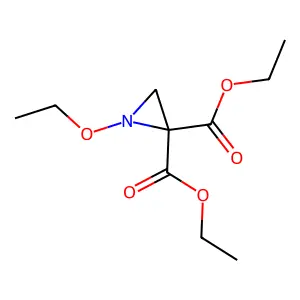 2,2-Aziridinedicarboxylic acid, 1-ethoxy-, diethyl ester structure