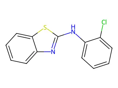 N-(2-chlorophenyl)-1,3-benzothiazol-2-amine structure