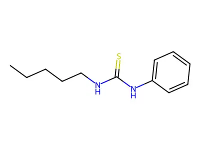 1-Pentyl-3-phenylthiourea structure