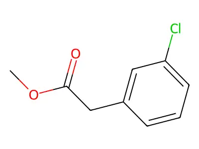 Methyl 2-(3-chlorophenyl)acetate structure