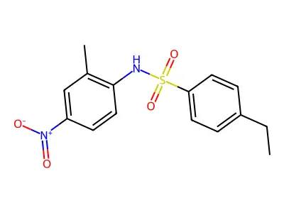 4-ethyl-N-(2-methyl-4-nitrophenyl)benzenesulfonamide structure