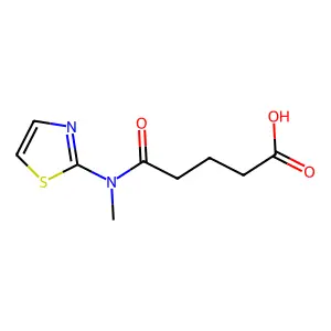 5-[Methyl(1,3-thiazol-2-yl)amino]-5-oxopentanoic acid structure